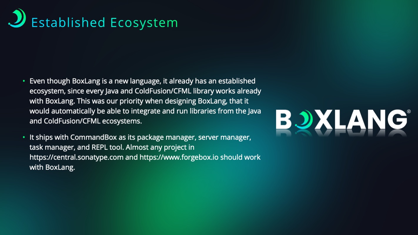 Established Ecosystem